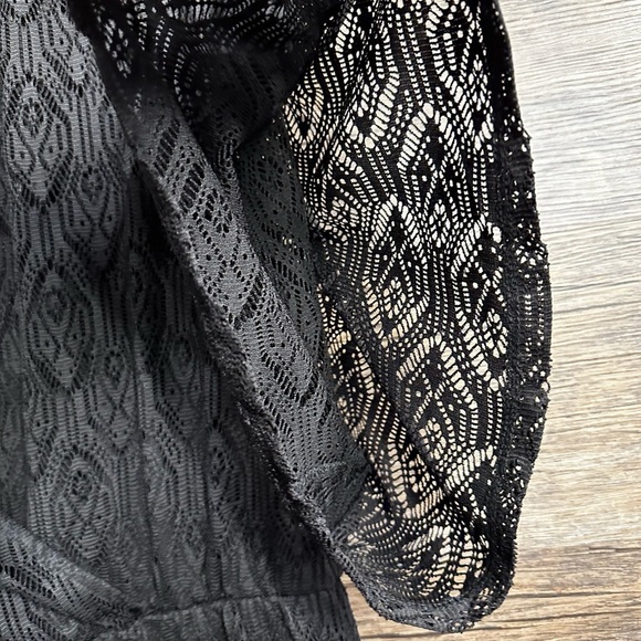 Eloquii Black Cowl Neck Maxi Sun Dress with Dolman Sleeves - Picture 5 of 11